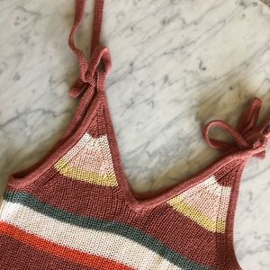 Madewell Striped Tie-Strap Sweater Tank